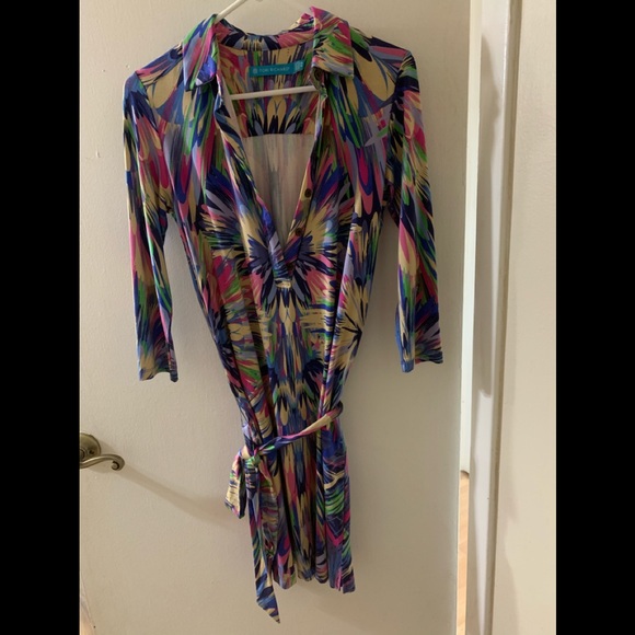 TORI RICHARD MULTICOLORED DRESS - Picture 2 of 3